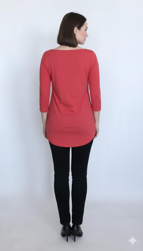Bluzka czerwona ptak - obrazek 3